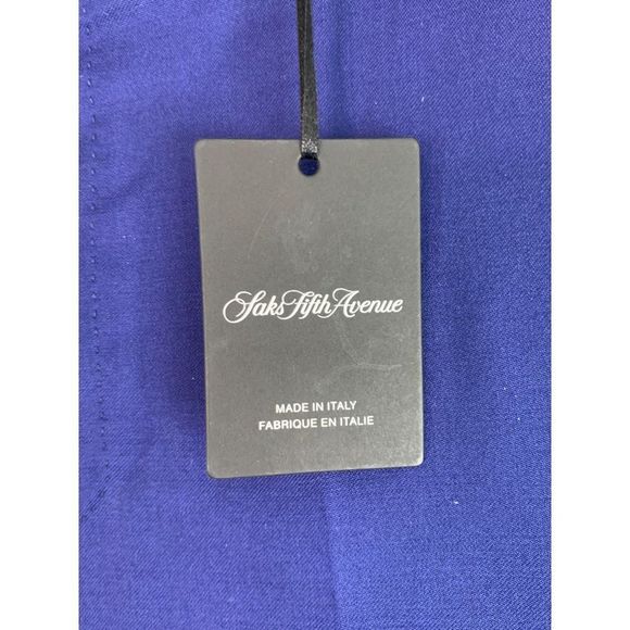 Men’s Saks fifth Avenue dress pants size 33 bright blue NWT $425 6143 - Picture 4 of 11